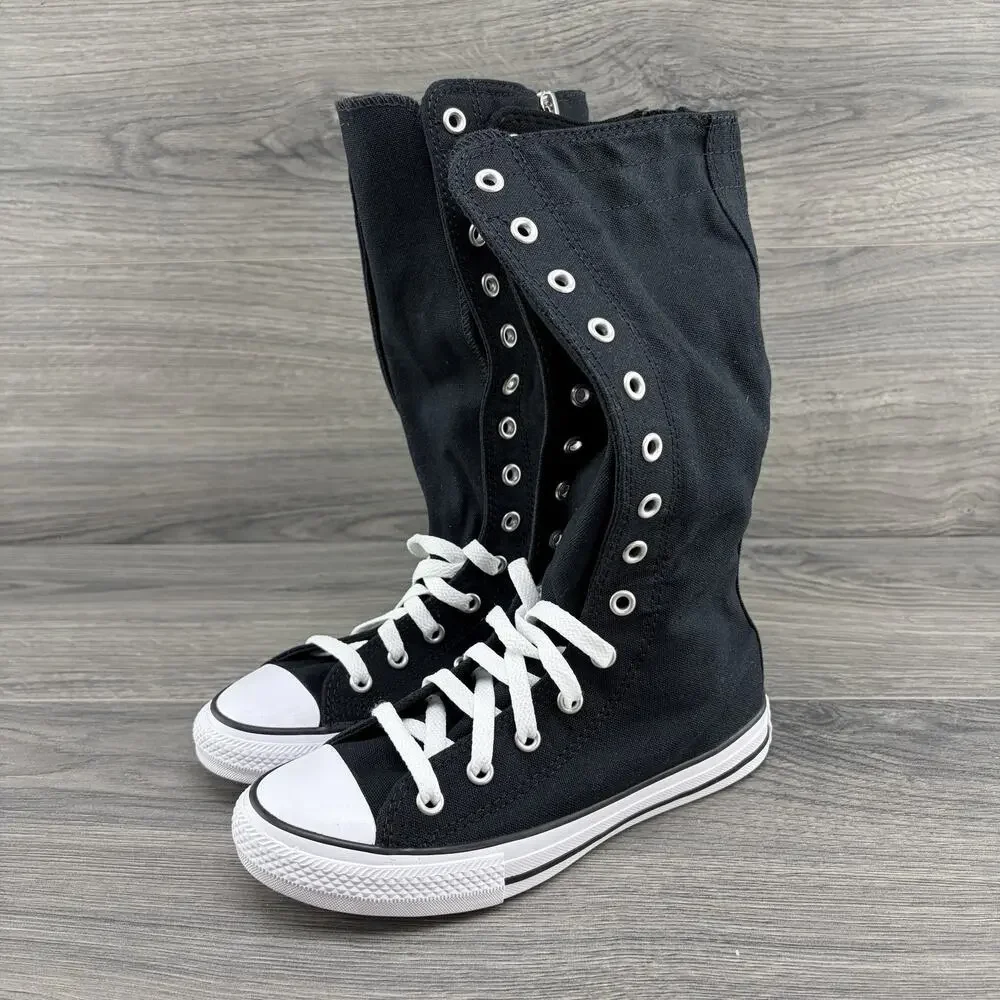 Converse Chuck Taylor All Star X High PS Size 2 Kids Youth Black White Sneakers
